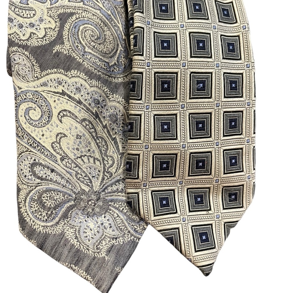 Jz Richards j.z. Gallery silk tie lot neckties silk made in USA like new - Picture 4 of 8